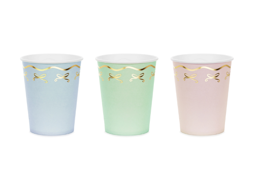 [KPP94-EU1] Lot De 6 Verres 220 ml Vert, Bleu et Rose ( Carton )