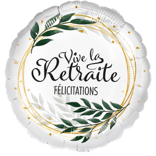 [1-10797] Vive la retraite 18" Emballée  